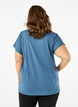 Effen gekleurd T-shirt voor sporten, Blauw, Model image number 2