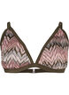 Triangelbikinitop met patroon, Beech AOP, Packshot image number 0