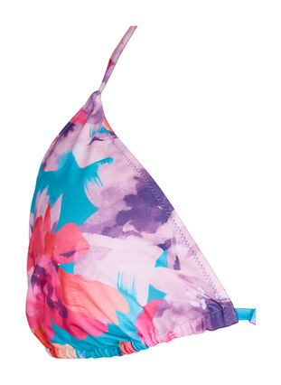 Triangel beha met print, Pink Flower, Packshot image number 2