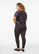 Velour leggings met luipaardpatroon, Bruin, Model image number 1