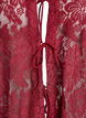 Kanten blouse met open voorkant en strikbandjes, Donker Bordeaux, Packshot image number 2