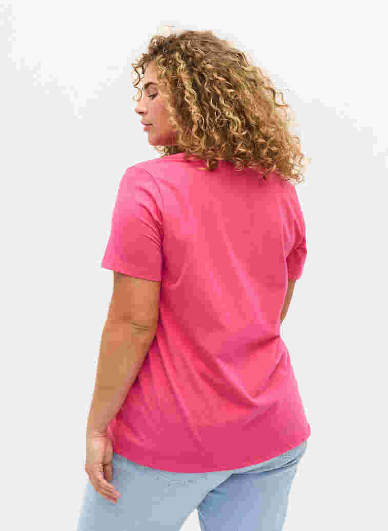 Basic t-shirt, Fandango Pink, Model image number 1