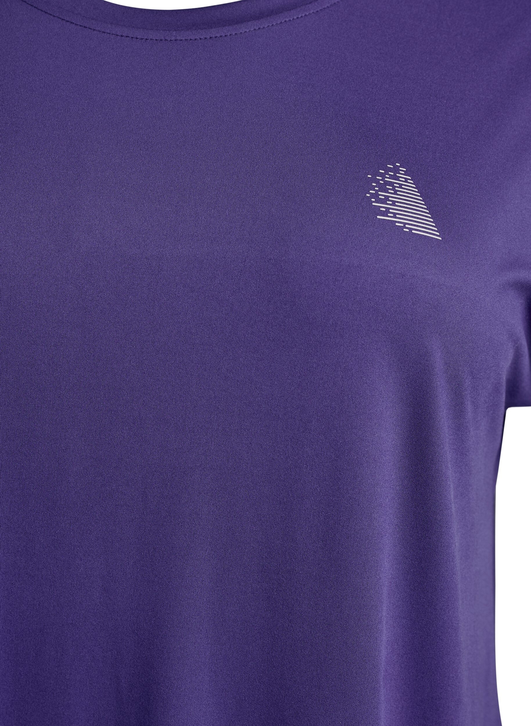 ZizziLang trainings T-shirt, Paars, Packshot image number 2