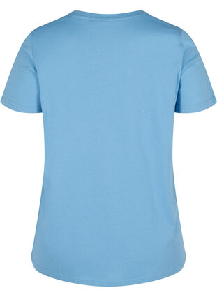 T-shirt met korte mouwen en print, Blue Jasper, Packshot image number 1