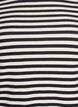 Gestreept T-shirt met geribbelde textuur, Zwart, Packshot image number 2