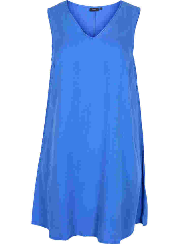 Spencer-jurk met v-hals, Dazzling Blue, Packshot image number 0
