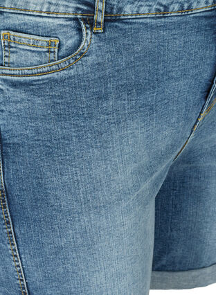 Denim shorts, Mid Blue Stone Wash, Packshot image number 2