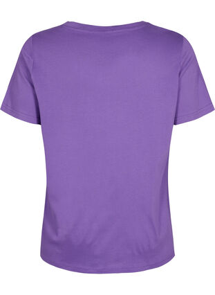 T-shirt met korte mouwen en a-vorm, Deep Lavender, Packshot image number 1