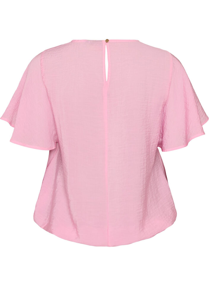 Blouse met ballonavorm en vleermuismouwen, Roze, Packshot image number 1
