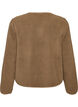 Teddyjack met een ronde hals en knopen, Bruin, Packshot image number 1