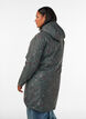 Gewatteerde winterjas met bloemenprint, Groen, Model image number 2