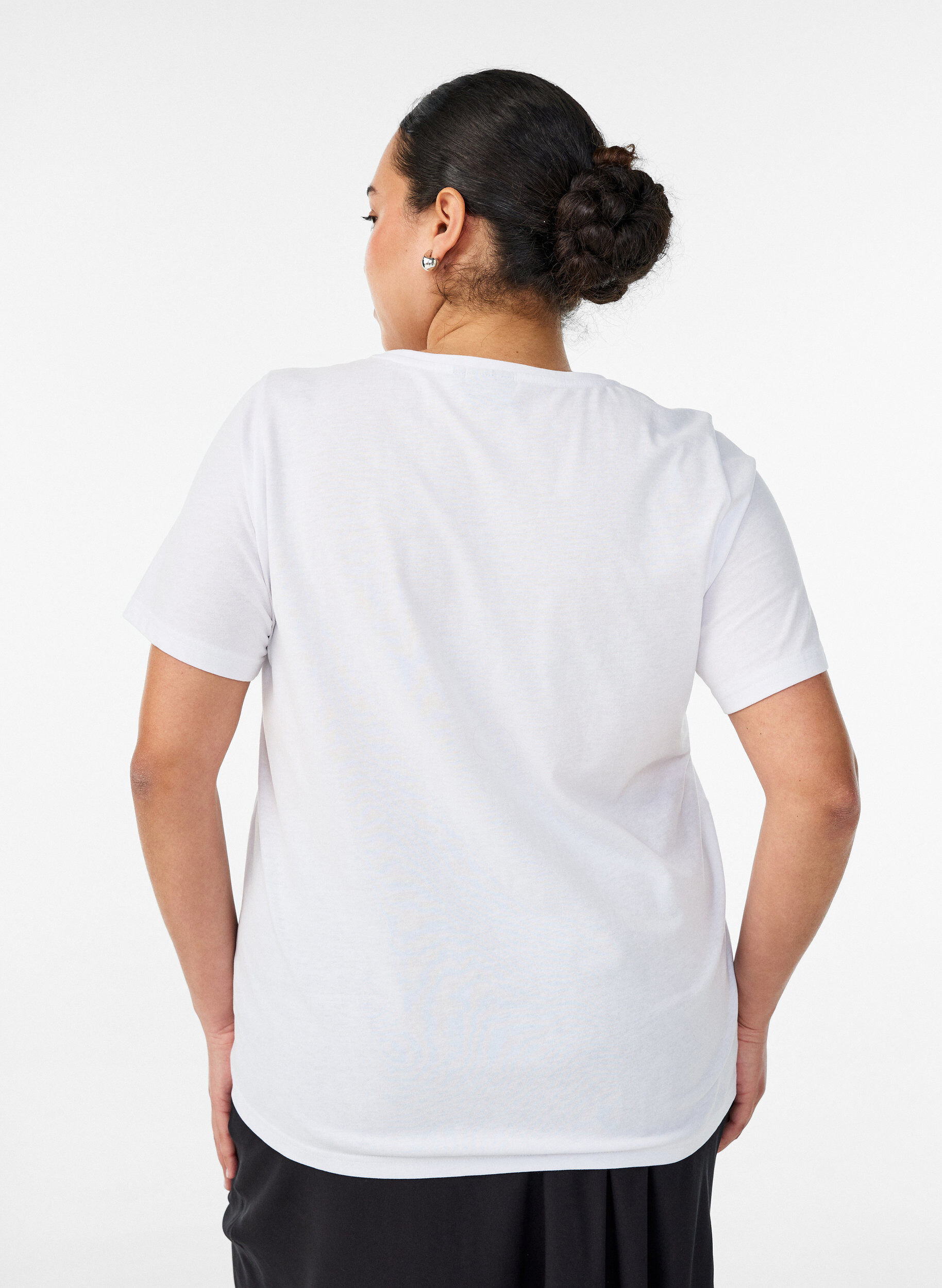 ZizziT-shirt met motief, Wit, Model image number 2