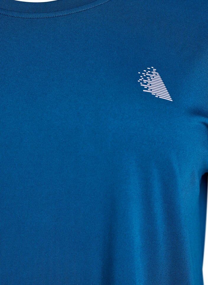 Effen gekleurd trainingsshirt, Blauw, Packshot image number 2