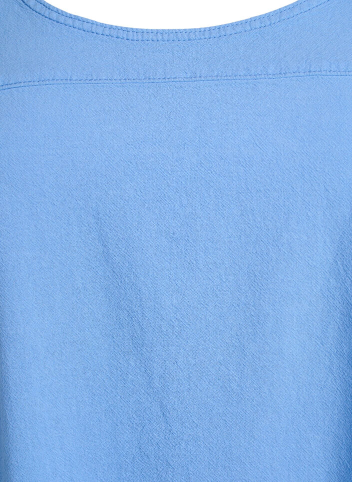 Katoenen jurk met korte mouwen, Blauw, Packshot image number 2