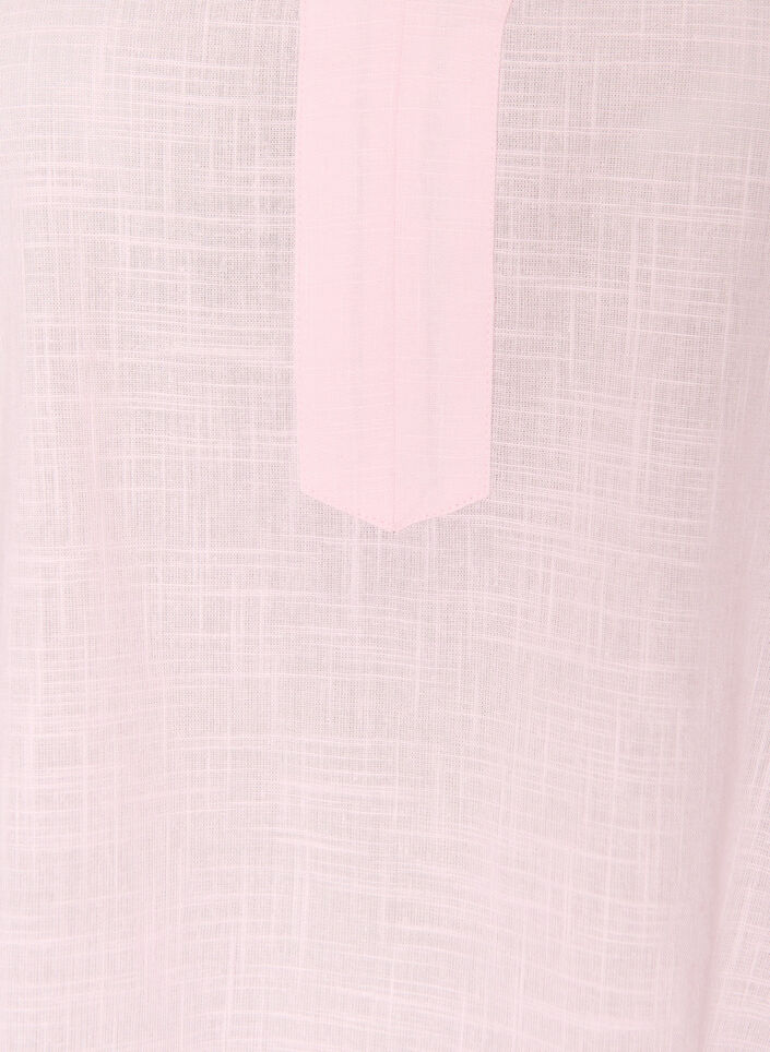 Katoenen tuniek met V-hals, Roze, Packshot image number 2