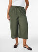Culotte broek van katoen met hoge taille, Groen, Model image number 2