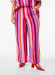 Losse viscose broek met strepen, Roze, Model image number 2