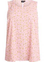 Mouwloze top met textuur, Roze