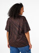 Oversized blouse met patroon, Bruin, Model image number 2