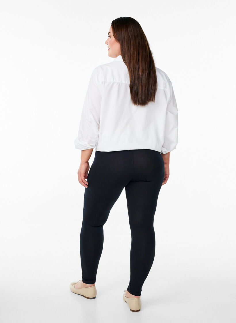Basic legging in viscose, Zwart, Model image number 2