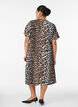 Jurk met V-hals van viscose, Bruin, Model image number 1