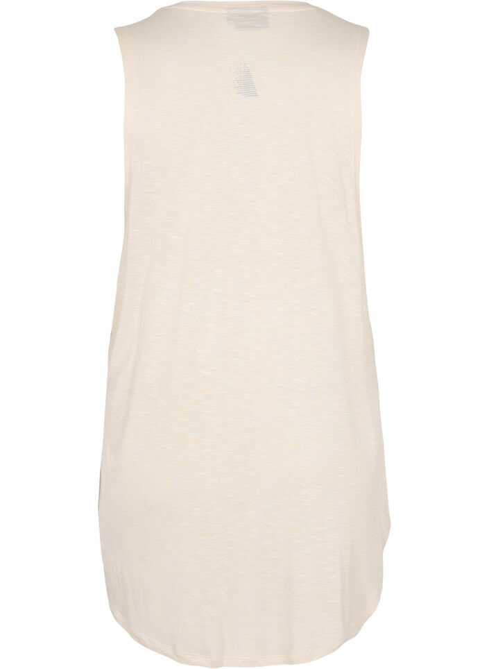 Mouwloze trainingstop van viscose, Lilac Ash w. BlackP., Packshot image number 1