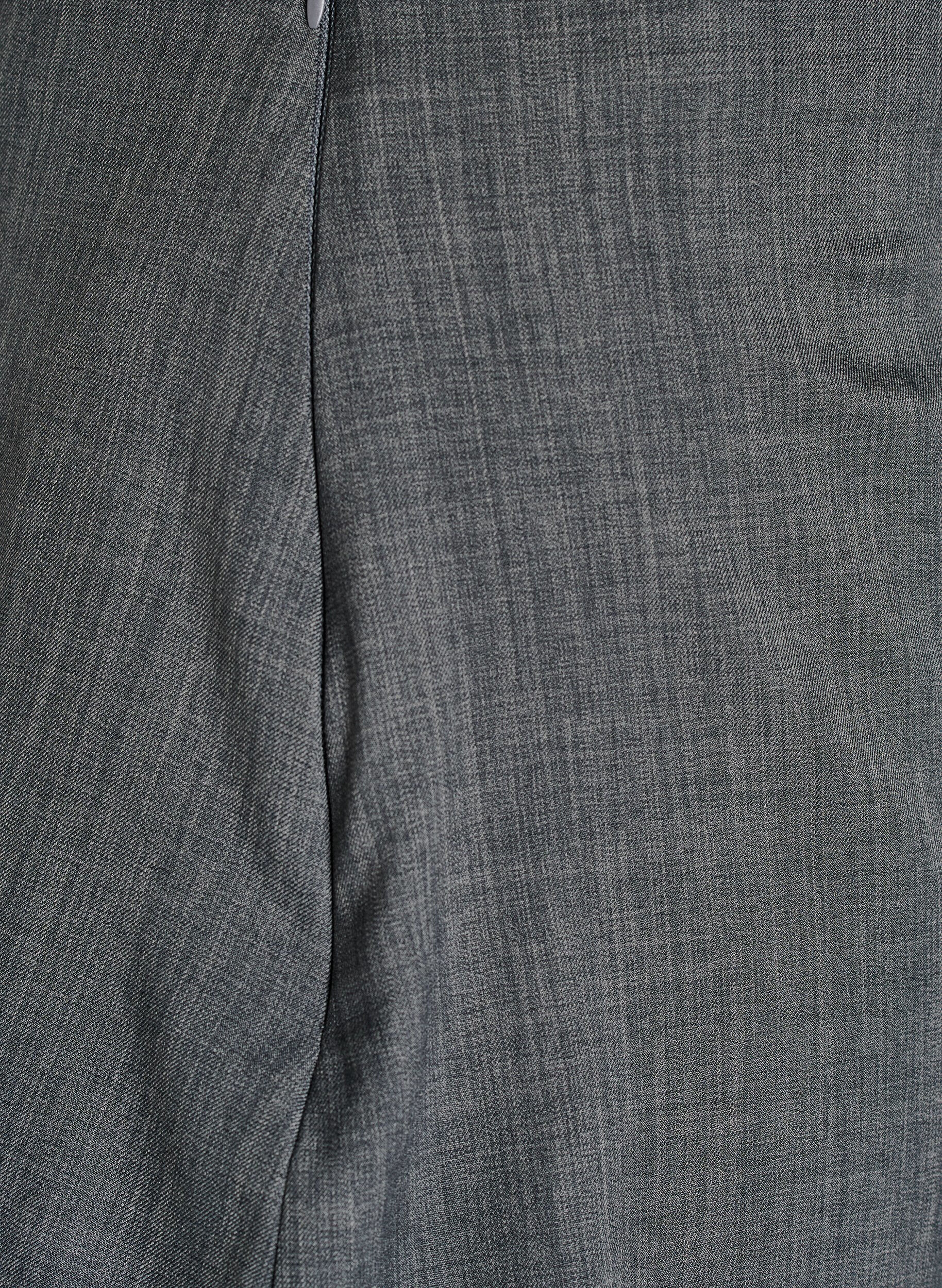 Zizzi Straight-fit broek met rok, Grijs, Packshot image number 3