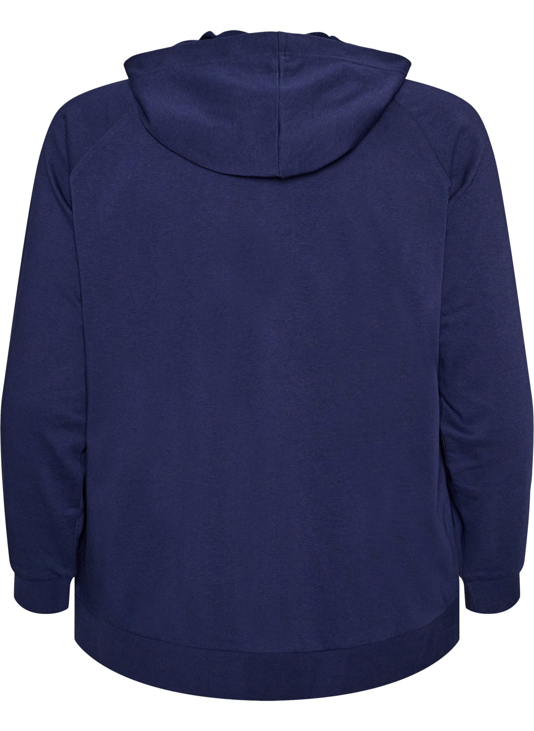ZizziSweatvest met capuchon en zakken, Blauw, Packshot image number 1