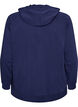 Sweatvest met capuchon en zakken, Blauw, Packshot image number 1