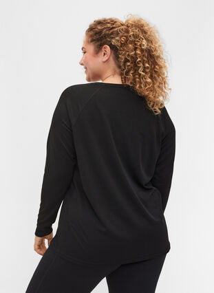 Ski-onderhemd met lange mouwen, Black, Model image number 1