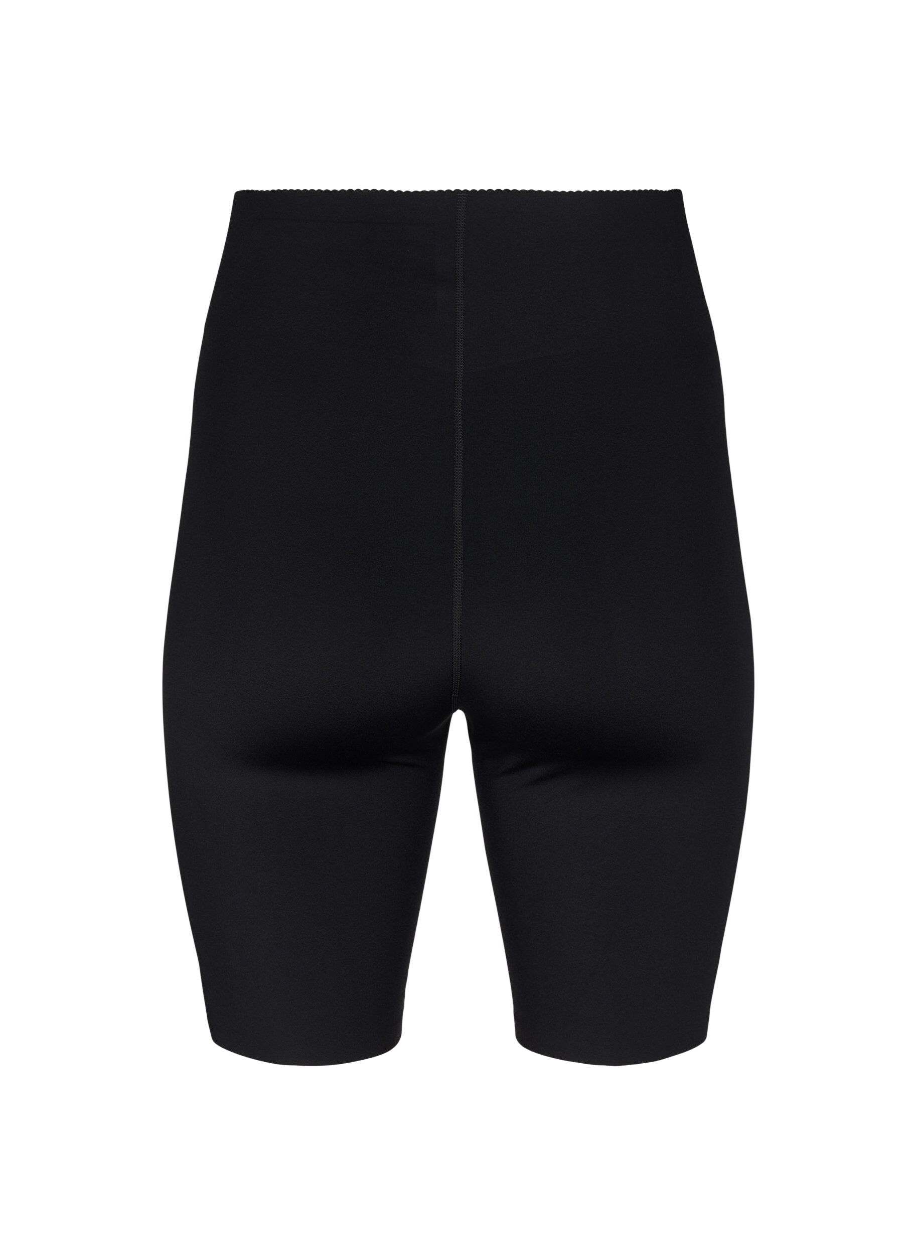 Zizzi Nauwsluitende training shorts met zak, Black, Packshot image number 1