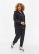 Losse katoenen broek met zakken, Zwart, Model image number 0