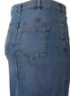 Denim rok met split aan de voorkant, Blue denim, Packshot image number 3