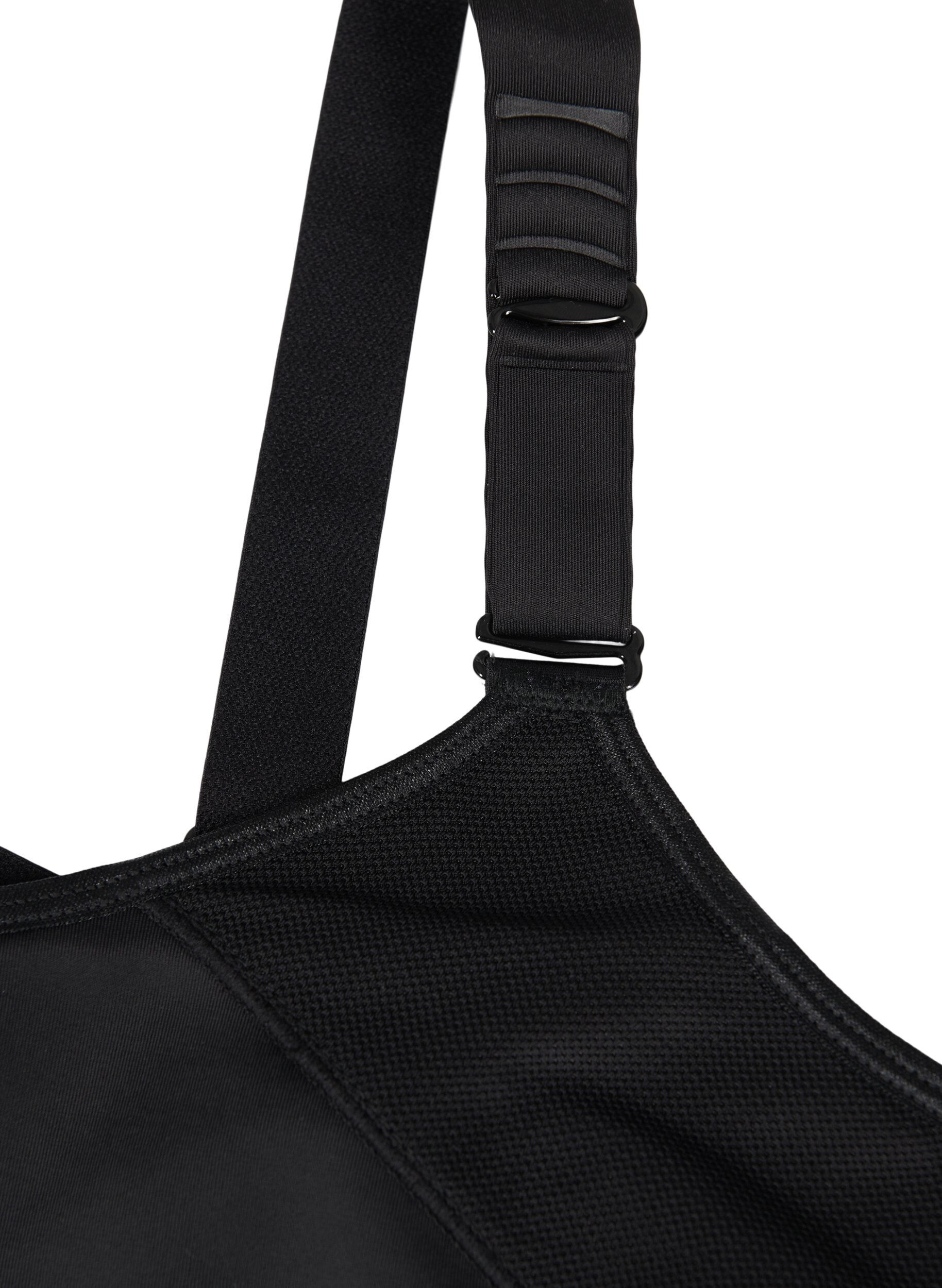Zizzi CORE, SUPER HIGH, SPORTS BRA - Sportbeha met verstelbare schouderbandjes, Black, Packshot image number 3