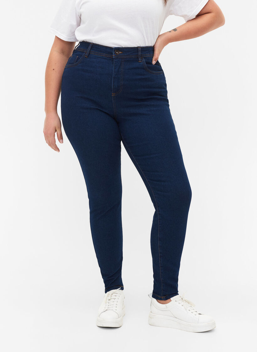 Jeans met super slanke pasvorm, Blauw, Model image number 3