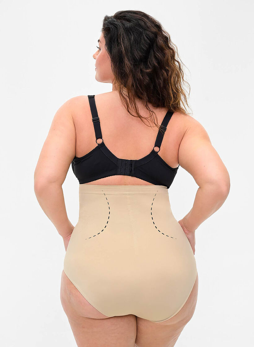 High waisted shapewear ondergoed, Beige, Model image number 1