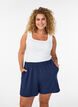 Korte broek met losse pasvorm en zakken, Blauw, Model image number 0