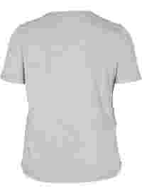 Cropped t-shirt met koord