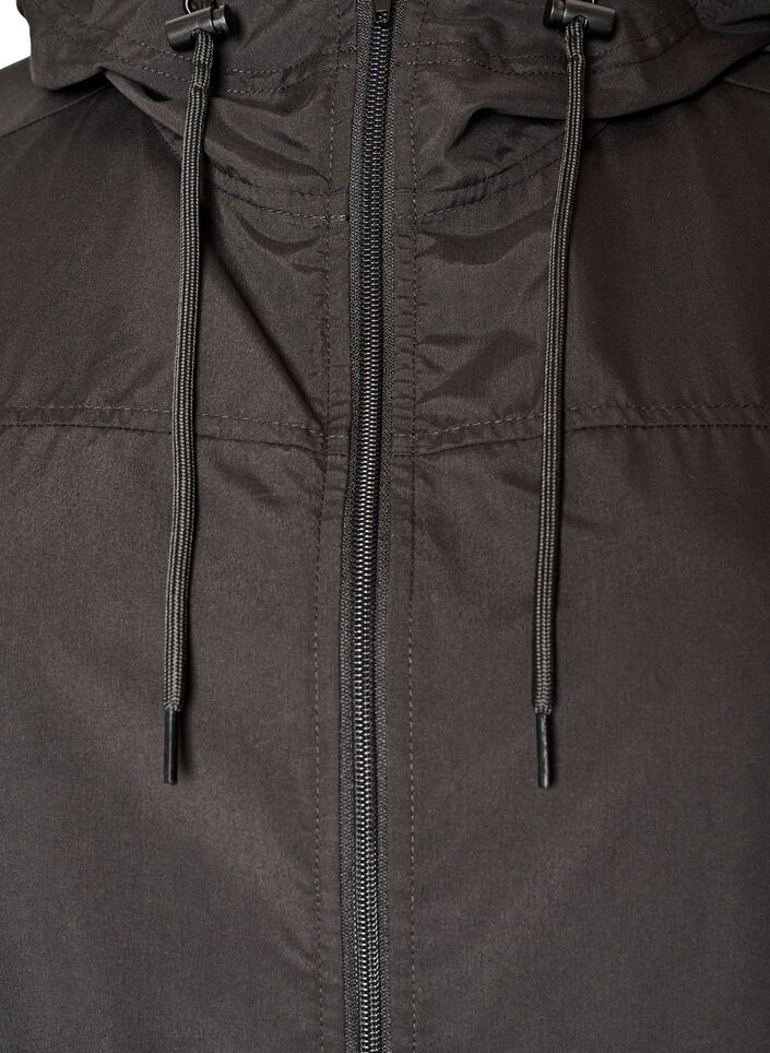Lichtgewicht parka met een capuchon, Zwart, Packshot image number 2