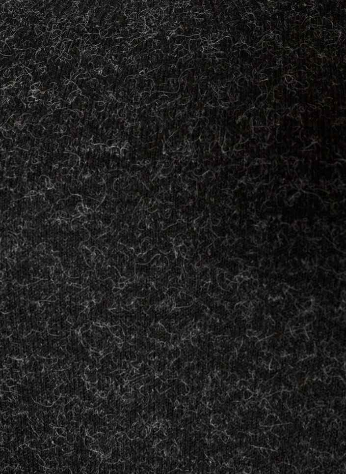 Lange gebreide blouse met balknopen, Grijs, Packshot image number 2