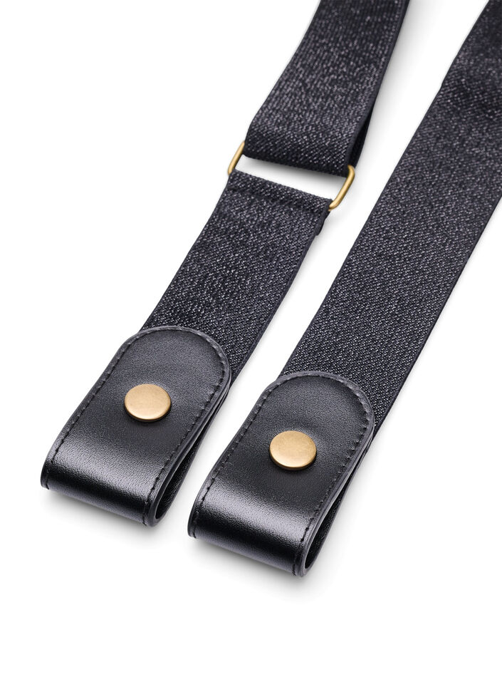 Elastische riem met lurex, Black, Packshot image number 1