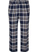 Geruite katoenen pyjamabroek, Blauw, Packshot image number 0