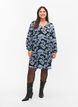 Jurk met V-hals en print, Black B. Flower AOP, Model image number 2