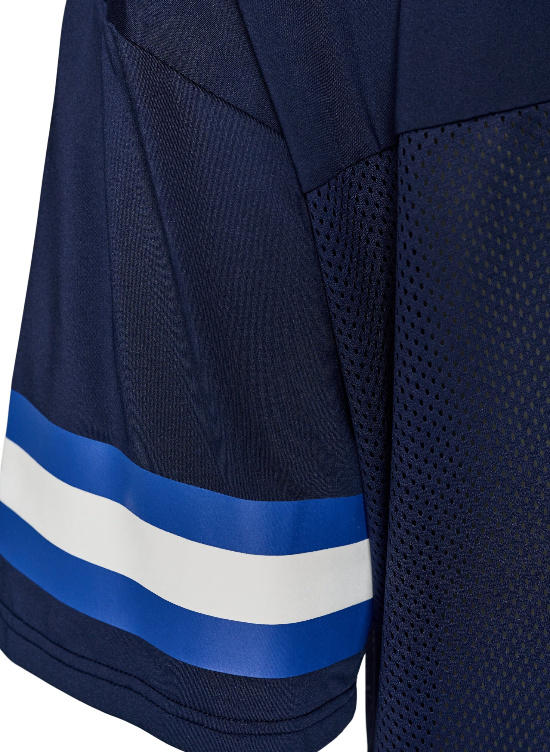 ZizziWorkout T-shirt met V-hals en frontprint, Blauw, Packshot image number 3
