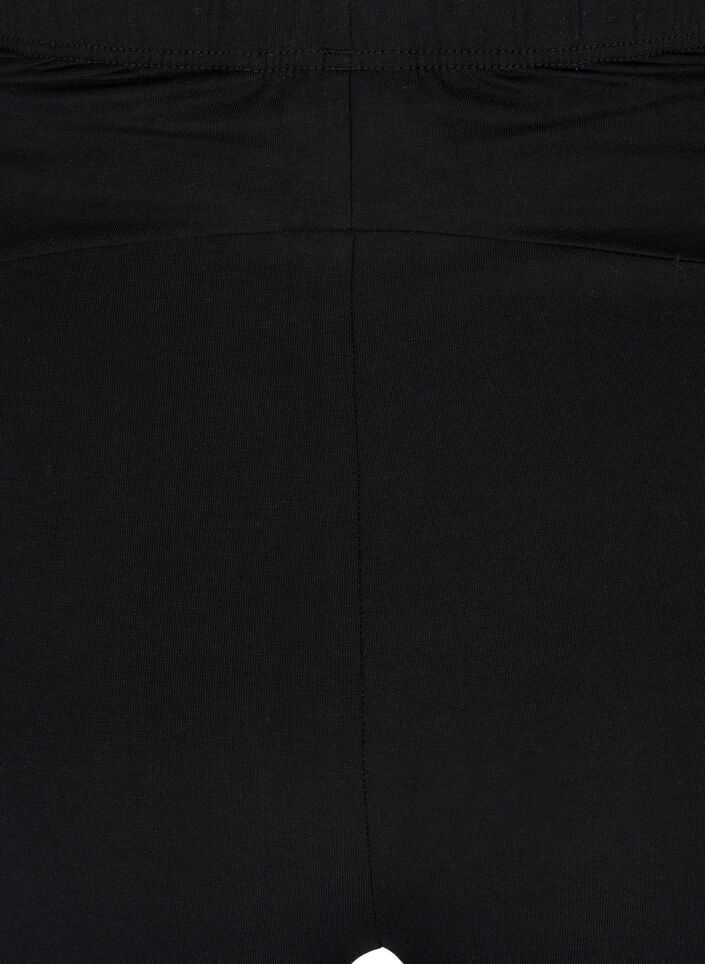 Strakke katoenen zwangerschapsshort, Zwart, Packshot image number 3