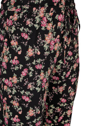 Katoenen pyjama broek , Black Pink Oran Flow, Packshot image number 2