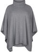Poncho met hoge hals, Medium Grey Melange, Packshot image number 0