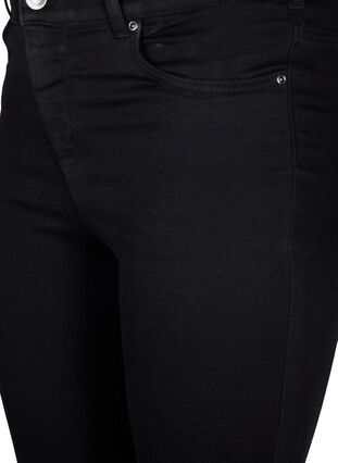 Super smalle jeans met hoge taille, Black, Packshot image number 2