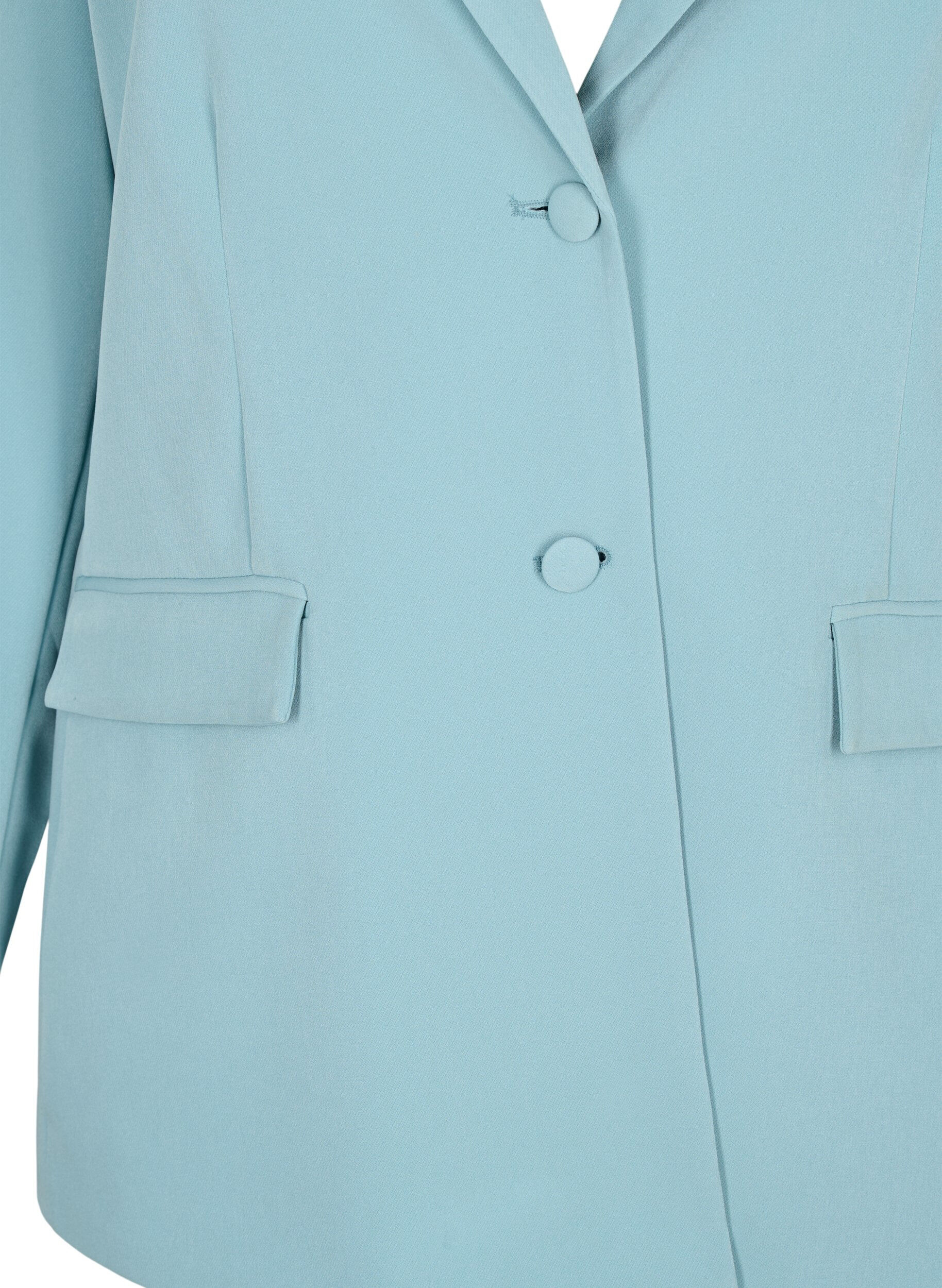Zizzi Klassieke blazer met knoopsluiting, Citadel, Packshot image number 2