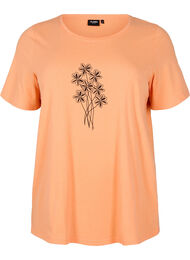 FLASH - T-shirt met motief, Oranje